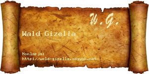Wald Gizella névjegykártya